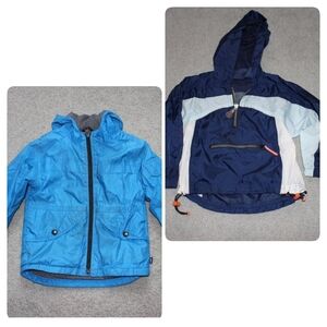 Baby Gap Lot Of 2 Jackets 3T Blue Jacket Fleece lined windbreaker Zipper Hooded